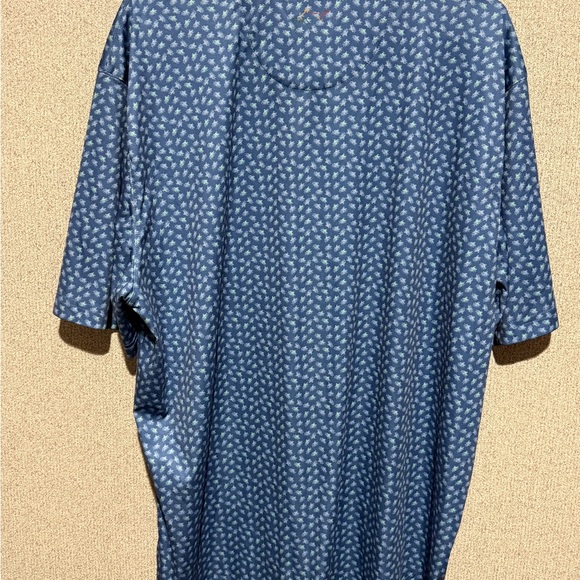 Greg Norman Collection Blue Patterned Men's Shirt - Picture 4 of 4